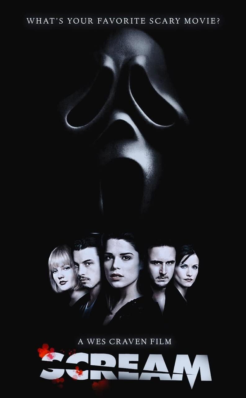 SCREAM 1996 6 Poster A0 - Movie Art Poster in Various Sizes for Living Room or Bedroom Ideas. Borderless Cult Film Images Classic Iconic 70s 80s 90s Vintage Retro Home Wall Decor Pictures Printing Mo