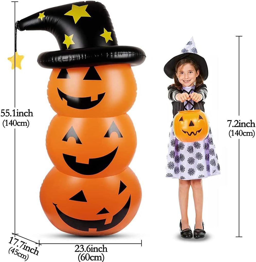 Inflatable Pumpkin Tumbler - Halloween Props, Roly-Poly Decoration - Image 2