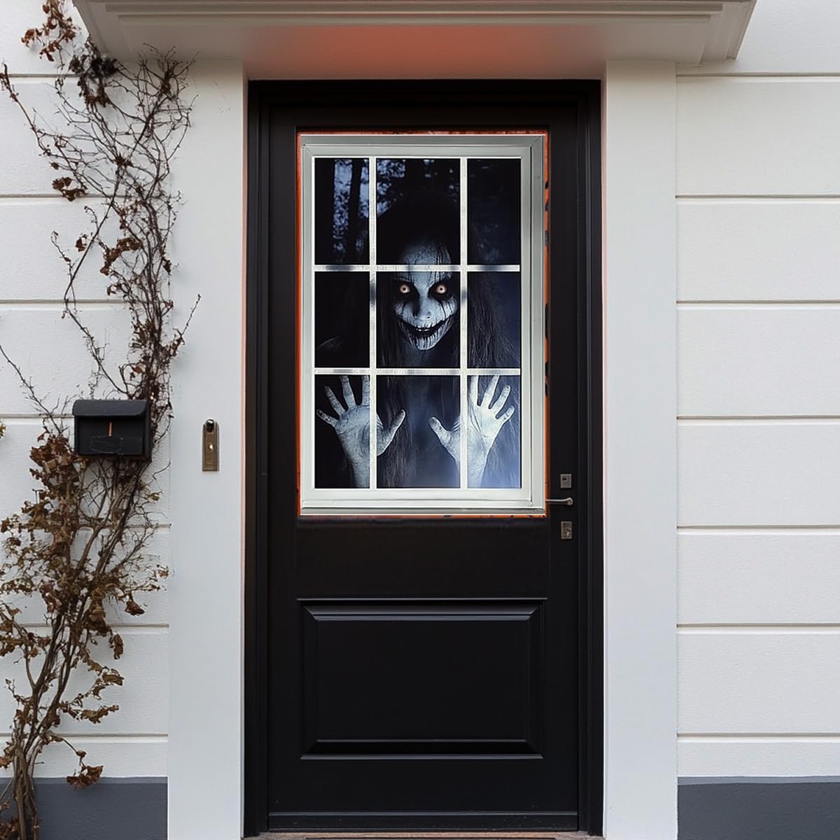 ENYACOS Scary Halloween Window Decorations - Outdoor & Indoor Party Decor & Accessories Halloween Horror Curtains - Image 4