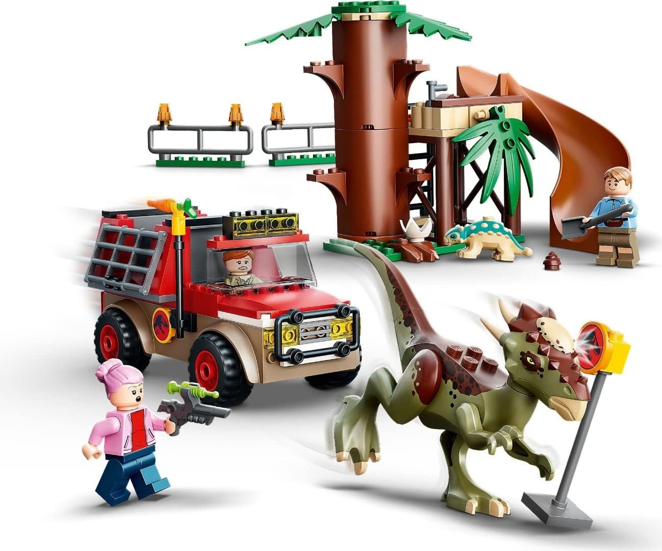 LEGO 76939 Jurassic World Stygimoloch Dinosaur Escape Toy, Starter Set for Preschool Kids Age 4+ with Figures and Tree House - Image 5