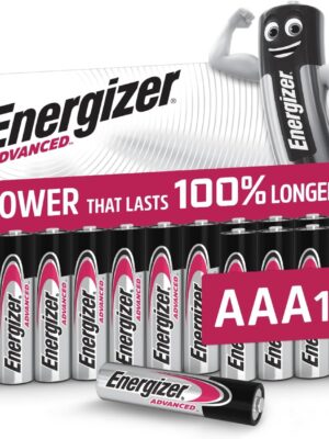 Energizer Advanced - AAA Batteries (16 Pack) - Triple A Battery 1.5V - Up To 100% Longer Lasting - Ideal for High-Drain Devices - 0% Plastic Packaging - 10 Year Shelf Life [Amazon Exclusive]