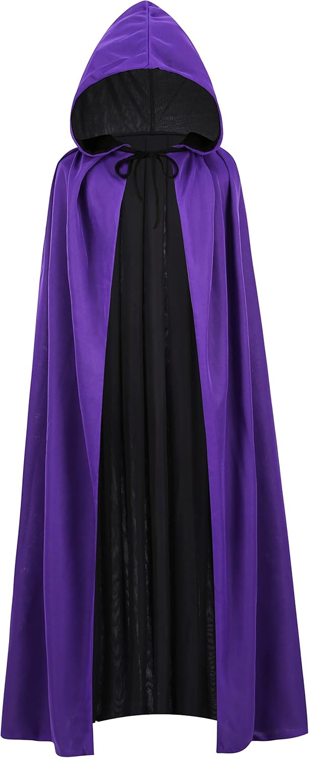 Reversible Cape for Adults and Kids, Easter Halloween Christmas Cloak Fancy Dress Vampire Witch Wizard Role Play for World Book Day - Image 3