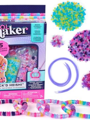 Cool MAKER, Stack’d Heishi Expansion Pack, Bracelet Making Kit with over 1300 Beads for Bracelets, Makes 10, Arts and Crafts Kids Toys for Girls Ages 7 and up