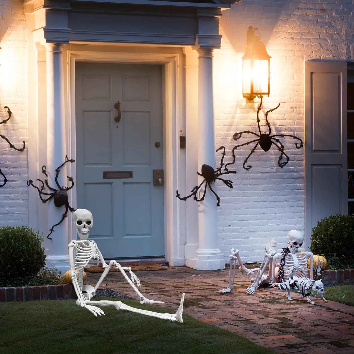 Halloween Posable Skeleton Decoration - 40cm Plastic Skeleton for Indoor or Outdoor Garden Decor, Christmas Day and Other Party Decorations - Image 7